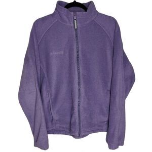 Columbia Purple Fleece Full Zip Jacket